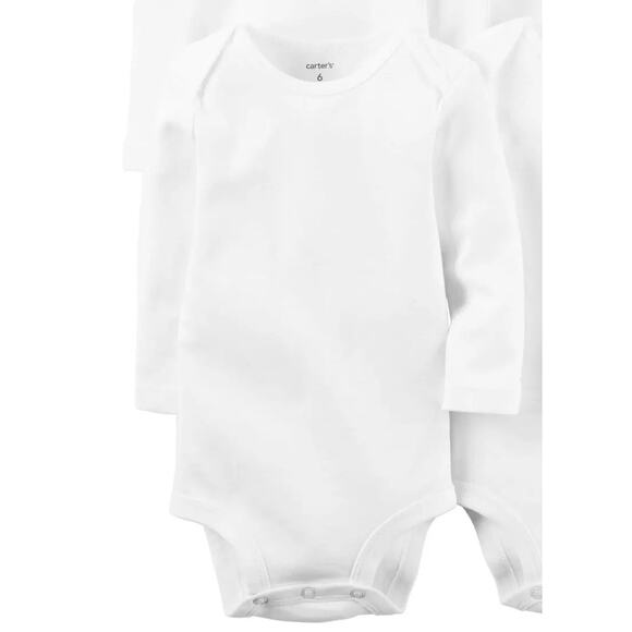 Carter's Bodysuits (3) for crafting and home use. Long Sleeve. Size 6 - 12 m - Picture 1 of 7